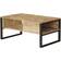 [en.casa] Laukaa Oak/Black Couchtisch 60x100cm